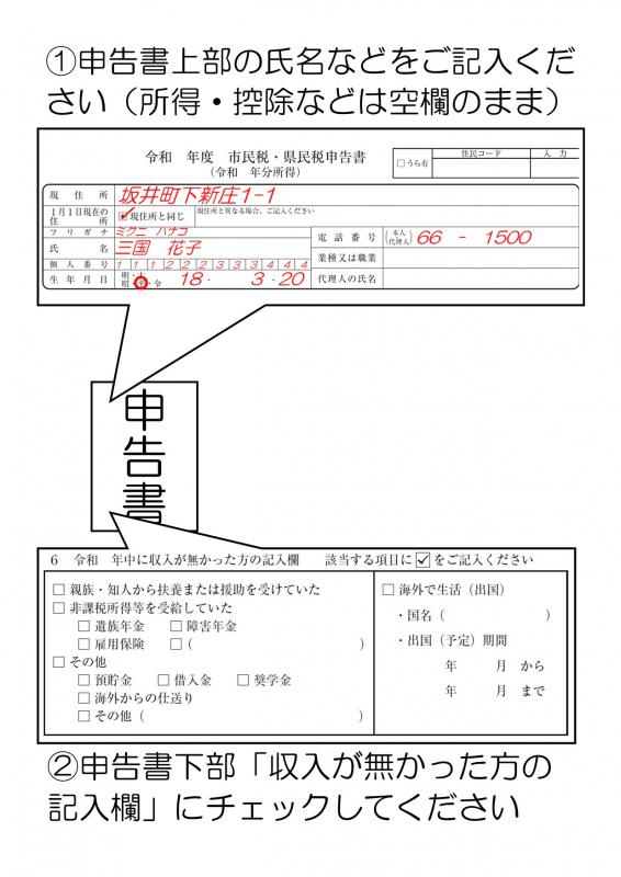 記載例無収入1