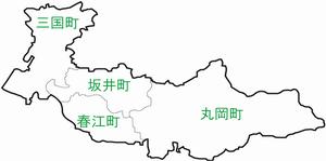 坂井市の地域図
