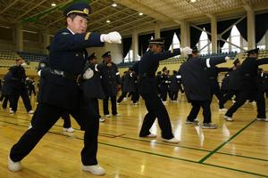 護身術の練習