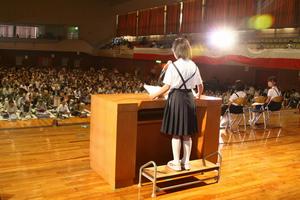 敬老作文の朗読