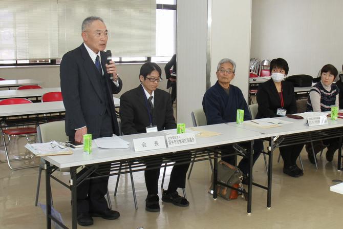 会長に市社会福祉協議会の吉田昭宣(よしだ　あきのり)会長が選出