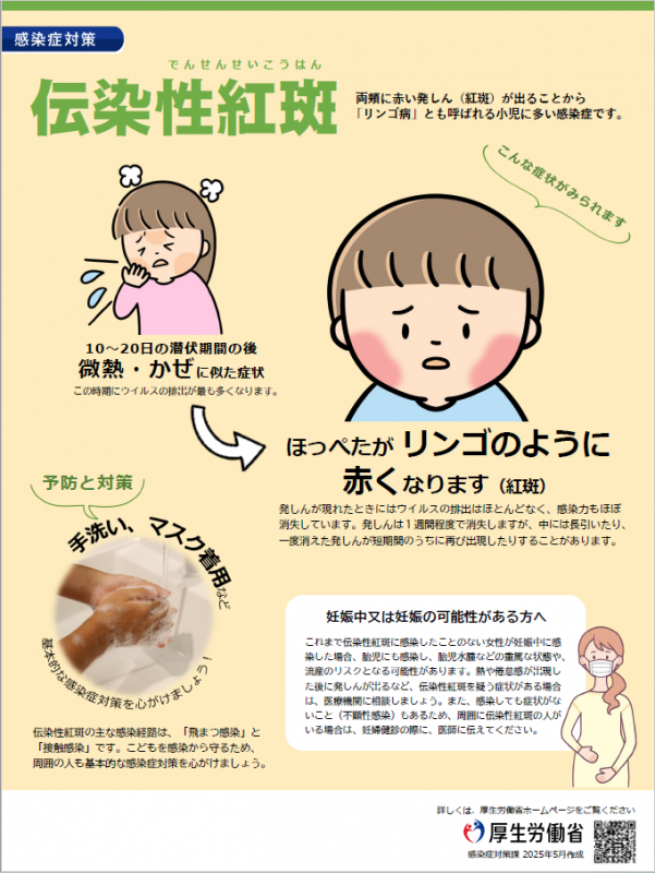 伝染性紅斑(リンゴ病)について