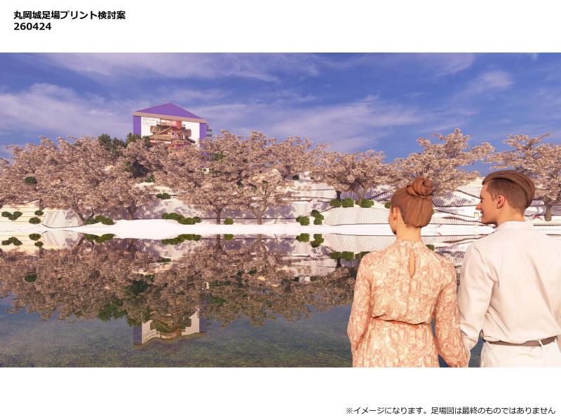 足場幕遠景イメージ(東面)