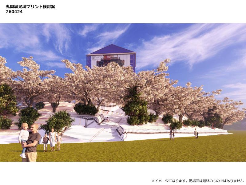 足場幕遠景イメージ(西面)