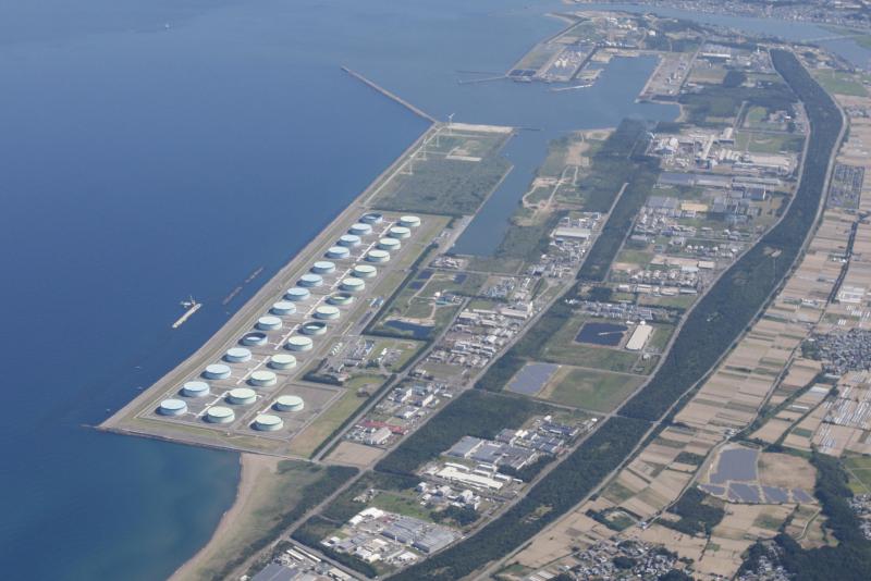 テクノポート福井上空写真