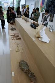 パイナップルやスルメなど、身近なものの陶芸現代アート