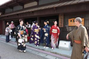 着物姿で散策