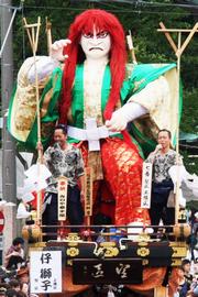 七番山車・竪区、上横区「仔獅子」