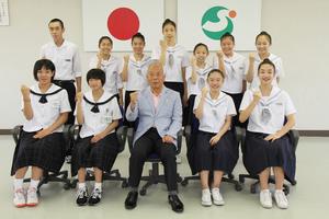 全国大会に向け意気込みを見せる選手ら